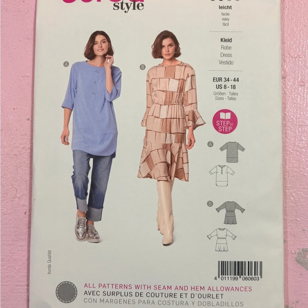 BN UNCUT BURDA 6060 SEWING PATTERN
